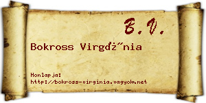 Bokross Virgínia névjegykártya